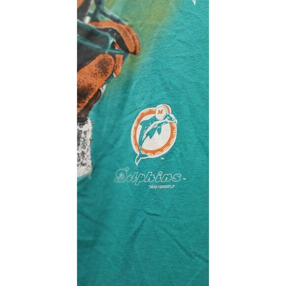 VTG 1996 Miami Dolphins “Absolute Victory” Sleeveless Tee XL Single Stitch - Picture 5 of 12